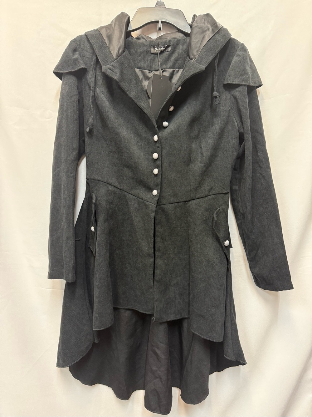 Clocolor Women’s Steampunk Victorian Gothic Hi Low Jacket